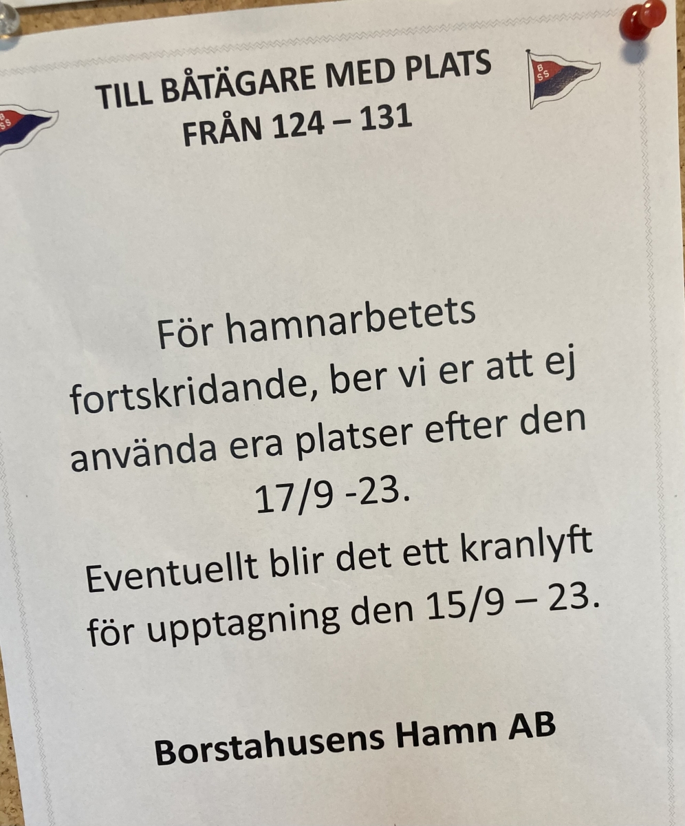 image: Till båtägare med plats 124 - 131